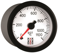 Thumbnail for Autometer Stack 52mm 0-1100 Deg C Pro Stepper Motor Exhaust Gas Temp Gauge - White
