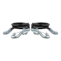 Thumbnail for RockJock Curt Towing Safety Cable Kit 44 1/2in Long w/ 2 Snap Hooks 5000lbs 2-Pack