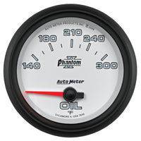 Thumbnail for Autometer Phantom II 2 5/8in 140-300 Degree F Short Sweep Electronic Oil Temperature Gauge