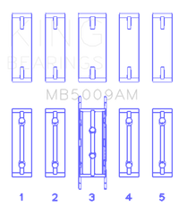 Thumbnail for King Ford Fiesta 1.25i (ZETEC) Crankshaft Main Bearing Set