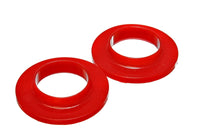 Thumbnail for Energy Suspension Universal 2 1/8in ID 3 3/4in OD 3/4in H Red Coil Spring Isolators (2 per set)