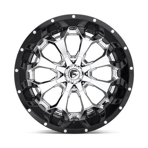 Fuel 2PC D246 22X10 8X6.5 CHR-PLATED-GBL -13MM