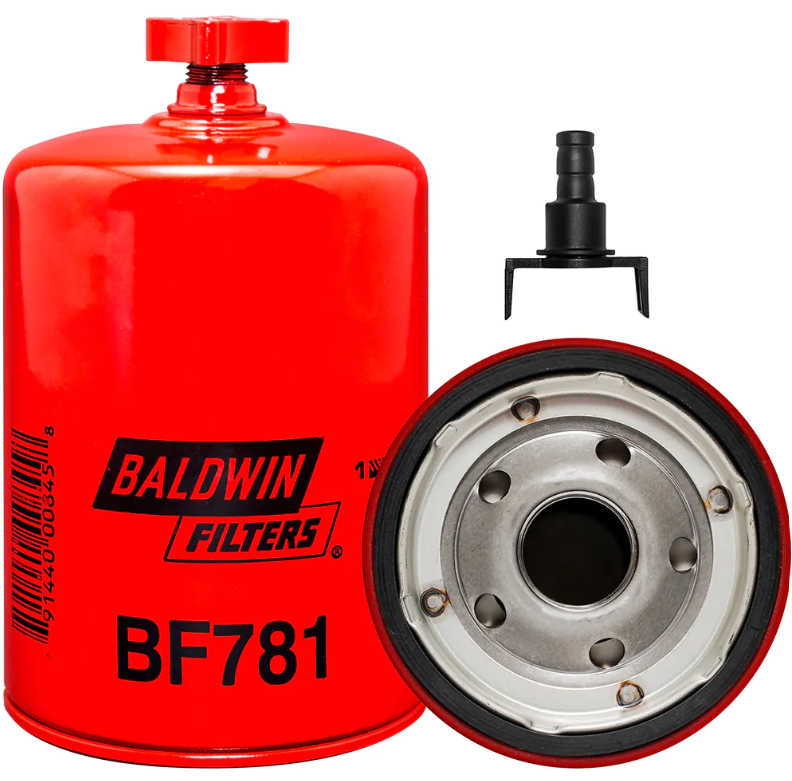Baldwin BF781 Primary Fuel Spin-on Filter with Drain