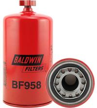 Thumbnail for Baldwin BF958 Fuel Storage Tank Filter Spin-on with Drain