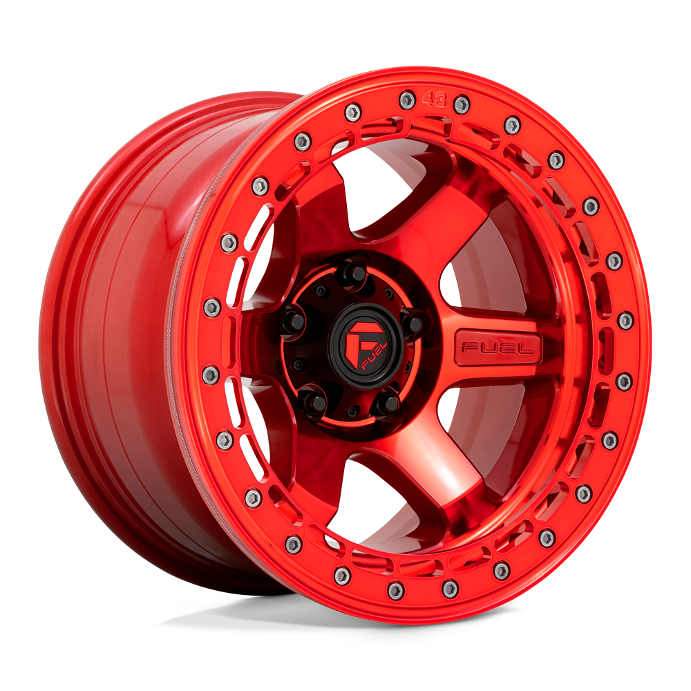 Fuel 1PC D123 17X9 5X5.0 GL-RED GL-RED-RG -15MM