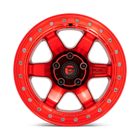 Thumbnail for Fuel 1PC D123 17X9 5X5.0 GL-RED GL-RED-RG -15MM