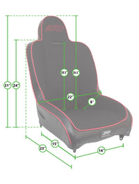 Thumbnail for PRP Premier High Back Rear Suspension Seat