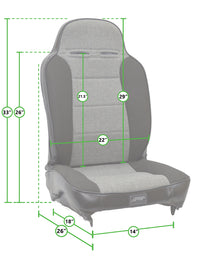 Thumbnail for PRP Enduro Low Back Reclining Suspension Seat (Passenger Side)