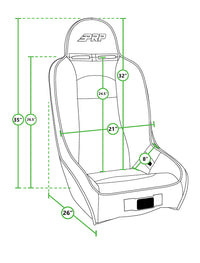 Thumbnail for PRP CF Moto Z Force 500/600/800/1000 High Back Suspension Seat