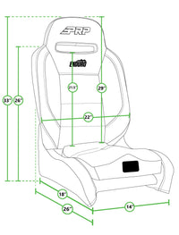 Thumbnail for PRP Enduro Elite Reclining Suspension Seat (Driver Side)