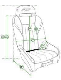 Thumbnail for PRP Honda Talon 1000X-4 GT/S.E. Rear Suspension Seat