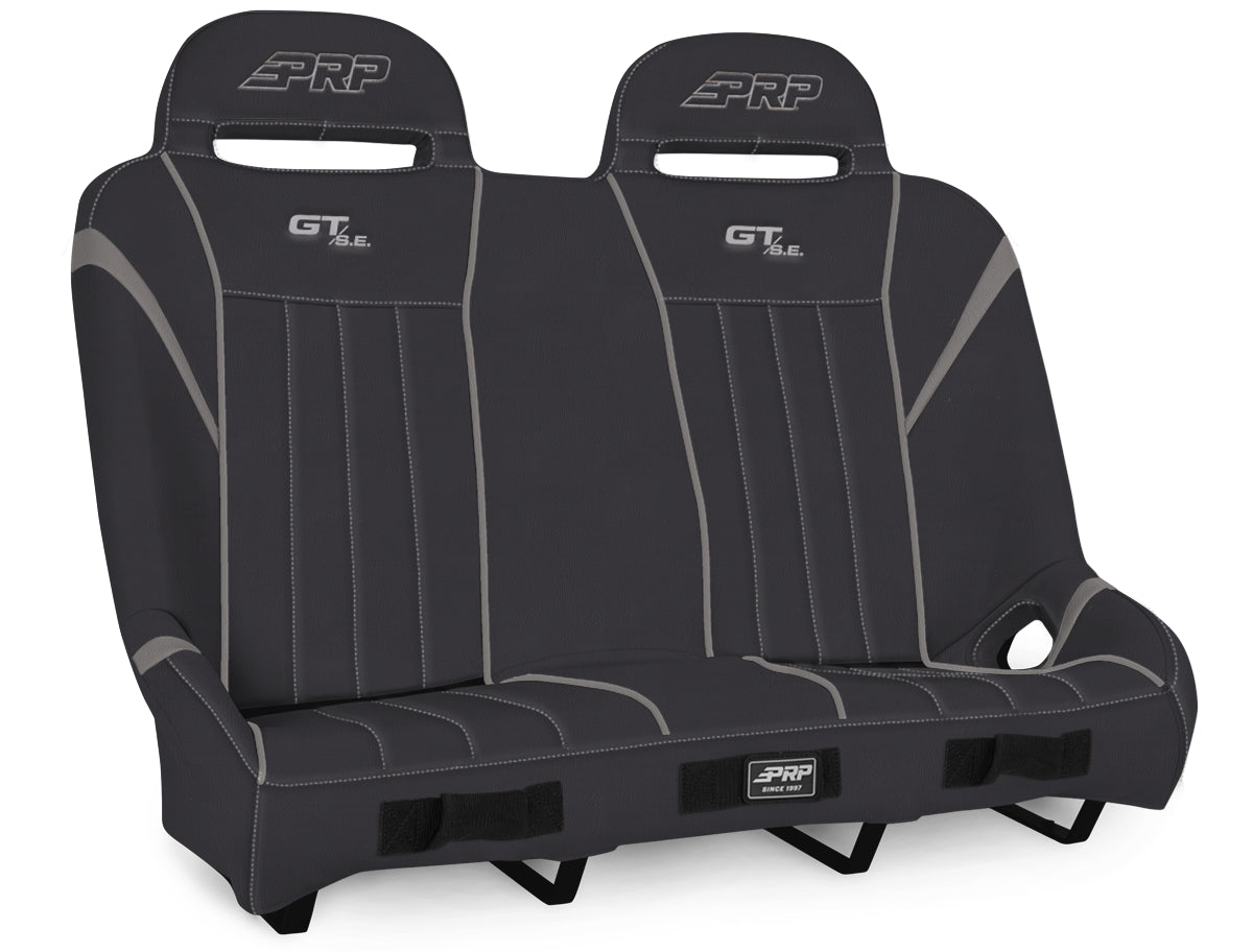PRP Polaris RZR PRO XP4/PRO R4/Turbo R4 GT/S.E. Rear Suspension Bench Seat- Black/Gray