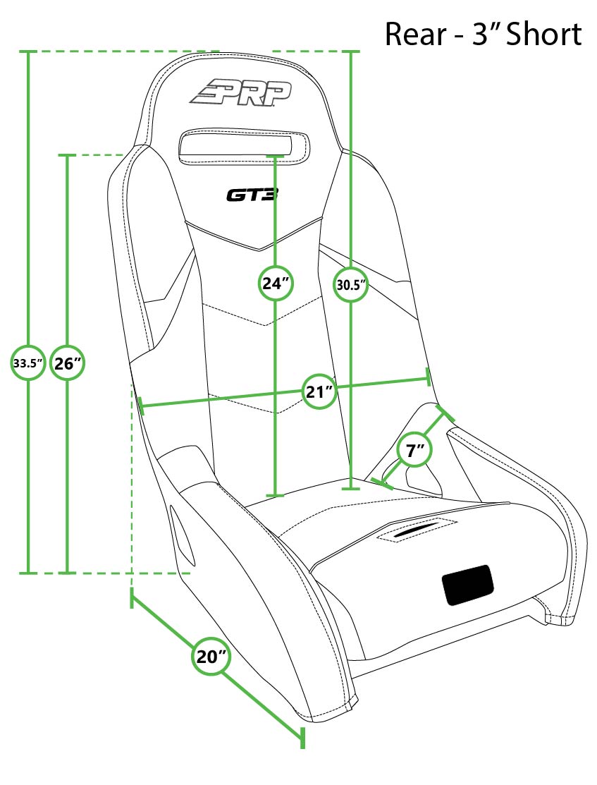 PRP Honda Talon 1000X-4 GT3 Rear Suspension Seat