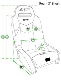Thumbnail for PRP Honda Talon 1000X-4 GT3 Rear Suspension Seat