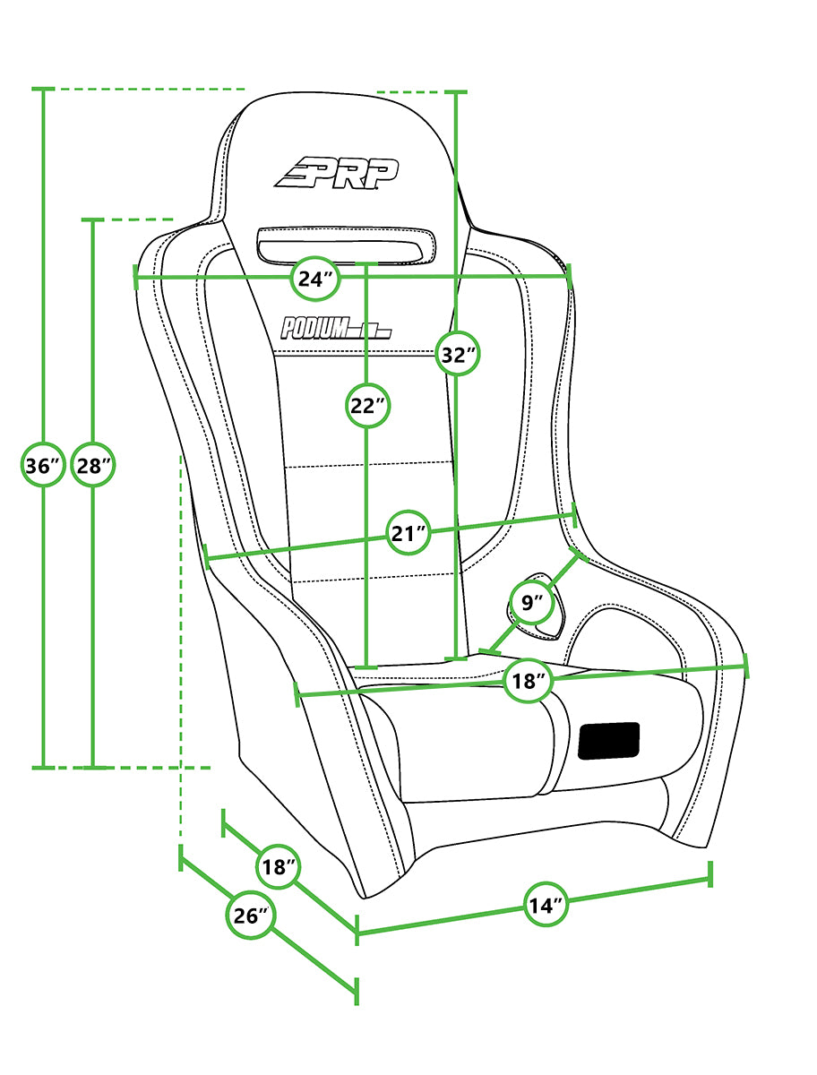 PRP Podium Elite Suspension Seat