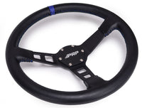 Thumbnail for PRP Deep Dish Leather Steering Wheel- Blue