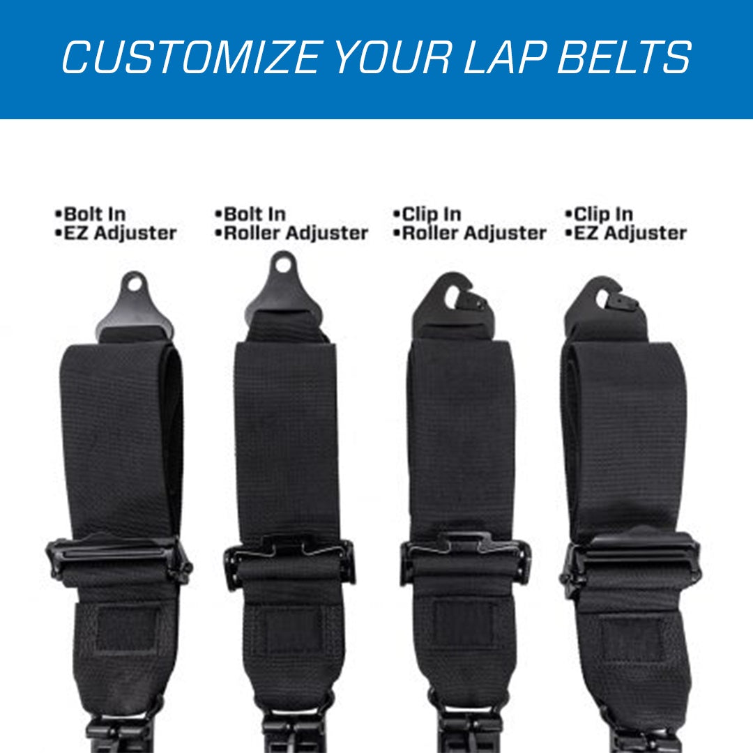 PRP 5.3x2 Harness-5 Point Harness/3 In. Lap Belts/ 2 In. Shoulder Belts w/ Removable Pads