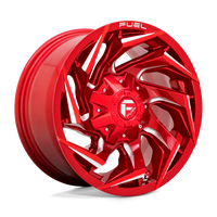 Thumbnail for Fuel 1PC D754 15X8 5X5.5 GL-RED-MIL -12MM