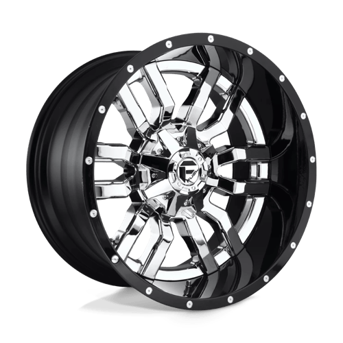 Fuel 2PC D270 20X10 8X6.5 CHR-PLATED-GBL -18MM