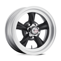 Thumbnail for American Racing Vintage VN105D 15X10 5X4.75 S-BLK MACH -44MM