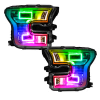 Thumbnail for Oracle Ford F-150 15-17 Projector Headlight Halo Kit - ColorSHIFT w/ 2.0 Controller NO RETURNS