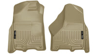 Thumbnail for Husky Liners 09-10 Dodge Ram 1500/2500/3500 WeatherBeater Front Row Tan Floor Liners