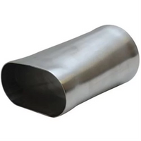 Thumbnail for Granatelli 3.0in Round to 3.0in Oval Weld In Exhaust Adapter