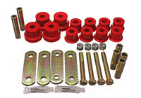 Thumbnail for Energy Suspension 67-81 Chevrolet Camaro Red Heavy Duty Shackle Set (Includes Hardware)