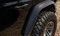 Thumbnail for Bushwacker 18-21 Jeep Wrangler JL (2-Door & 4-Door) Flat Style Flares 4pc - Black