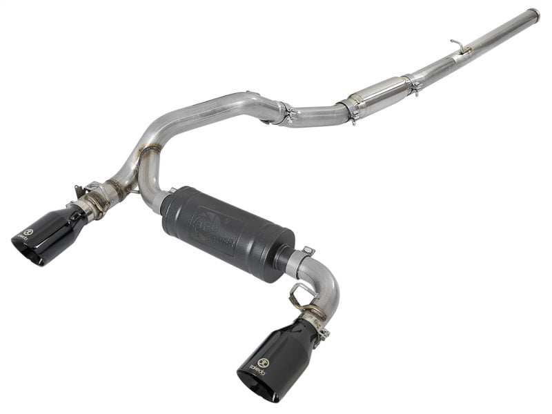 aFe Takeda 3in 304 SS Cat-Back Exhaust System w/ Black Tips 16-18 Ford Focus RS I4-2.3L (t)