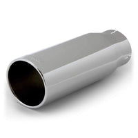 Thumbnail for Banks Power Tailpipe Tip Kit - SS Round Straight Cut - Chrome - 3.5in Tube - 4.38in X 12in