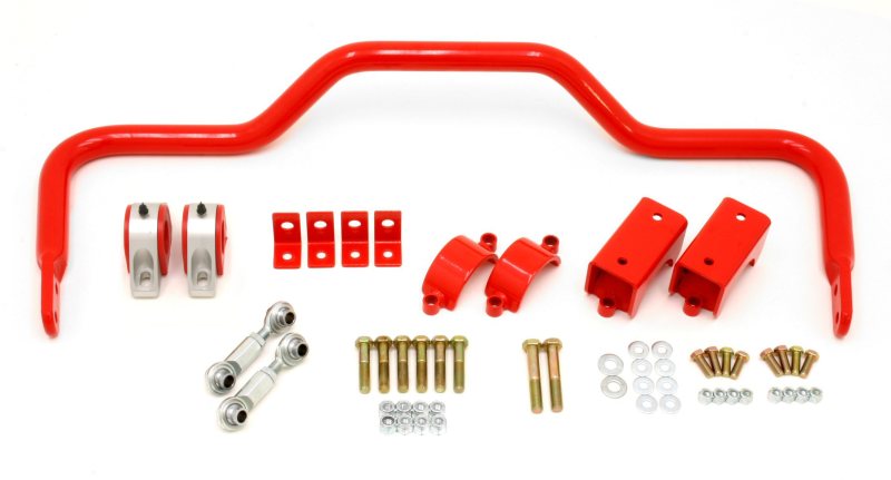 BMR 64-72 A-Body w/ 3in Axles Rear Solid 1.375in Xtreme Anti-Roll Bar Kit - Red