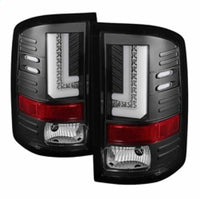 Thumbnail for Spyder GMC Sierra 14-16 LED Tail Lights Black ALT-YD-GS14-LBLED-BK