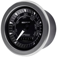 Thumbnail for Autometer Chrono 3-3/8in 160MPH Electric Programmable Speedometer Gauge