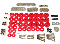 Thumbnail for Energy Suspension 65-67 Chevrolet Biscayne/Bel Air/Caprice/Impala Body Mount Set w/ Hardware - Red