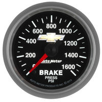 Thumbnail for Autometer Performance Parts 52mm 0-1600 PSI Brake Pressure COPO Camaro Gauge Pack