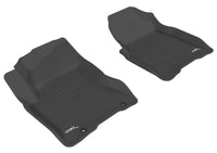 Thumbnail for 3D MAXpider 2008-2013 Nissan Rogue Kagu 1st Row Floormat - Black