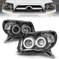 Thumbnail for ANZO 2006-2009 Toyota 4Runner Projector Headlights w/ Halo Black