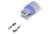Thumbnail for Haltech Delphi 2 Pin GM Style Air Temp Connector Grey Plug & Pins