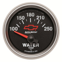 Thumbnail for Autometer GM Bowtie Black 2-1/16in 100-250 F Pedestal Electronic Water Temp Gauge