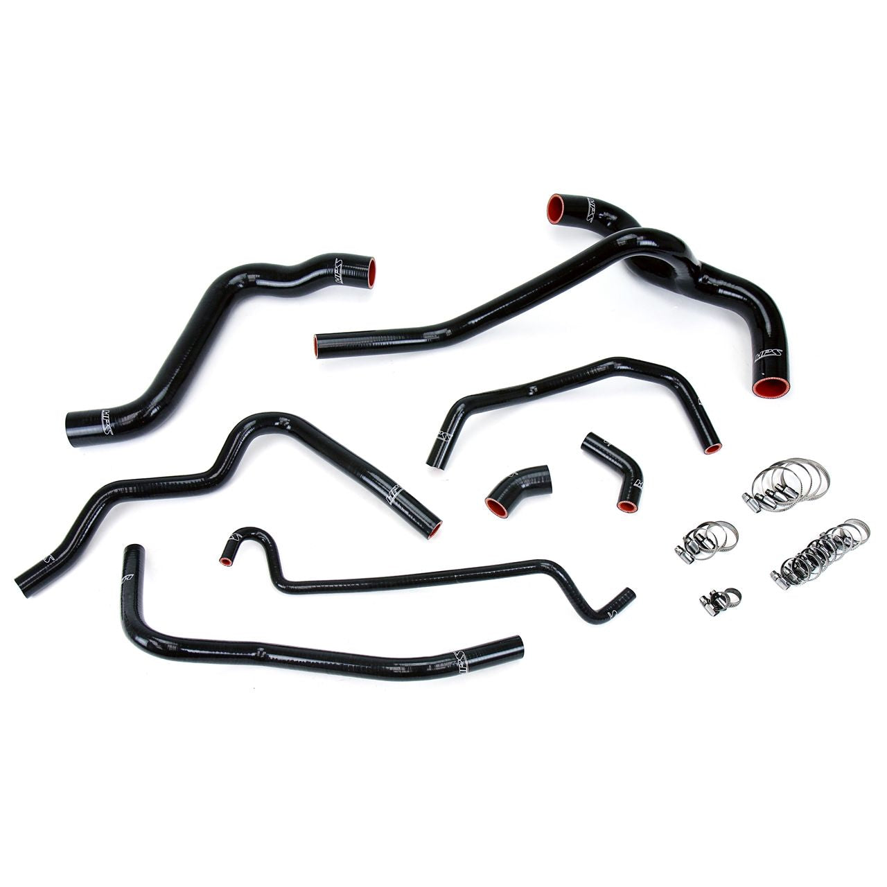 HPS Black Reinforced Silicone Radiator and Heater Hose Kit Coolant for Ford 05-10 Mustang 4.0L V6