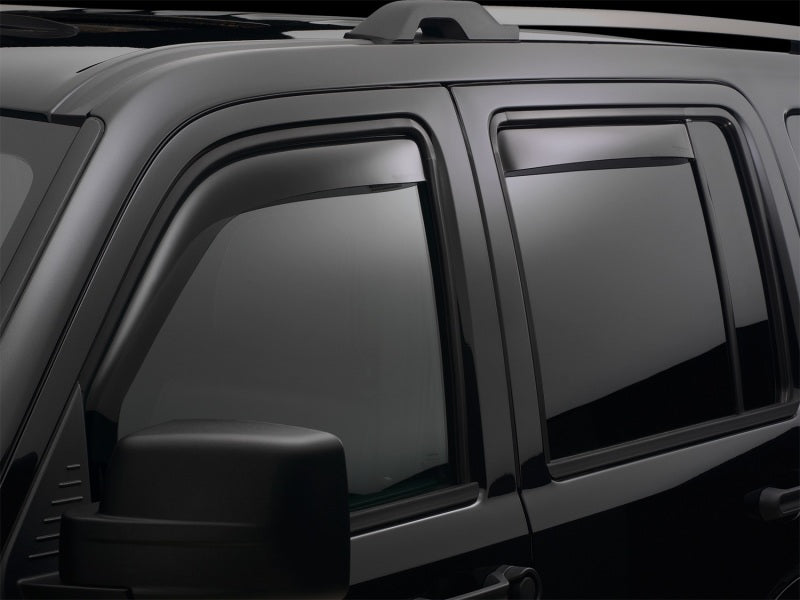 WeatherTech 2014+ Nissan Rogue Front and Rear Side Window Deflectors - Dark Smoke