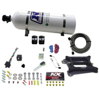 Thumbnail for Nitrous Express 4150 4-BBL/Alcohol Nitrous Kit (50-300HP) w/15lb Bottle