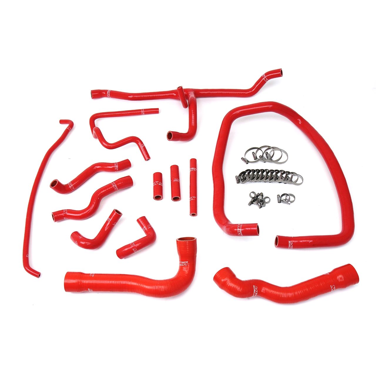 HPS Red Reinforced Silicone Radiator and Heater Hose Kit Coolant for BMW 96-99 E36 M3 Left Hand Drive