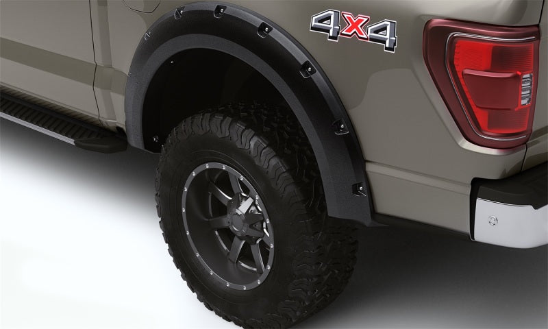 Lund 21-23 Ford F-150 (Excl. Lightning) RX-Rivet Style Textured Fender Flares - Black (4 Pc.)