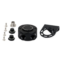 Thumbnail for Mishimoto 3/4 - 16 Thread Remote Oil Filter Mount - Black