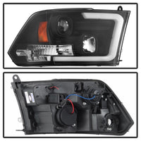 Thumbnail for Spyder 09-16 Dodge Ram 1500 Version 2 Headlights Light Bar DRL Black PRO-YD-DR09V2-LBDRL-BK