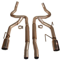 Thumbnail for Roush 2005-2009 Ford Mustang GT/GT500 Enhanced Sound Dual Cat-Back Exhaust Kit