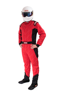 Thumbnail for RaceQuip Red Chevron-1 Suit - SFI-1 2XL