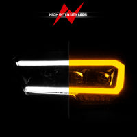 Thumbnail for ANZO 16-22 Toyota Tacoma LED Projector Headlights w/ Light Bar Sequential Black Housing w/Initiation